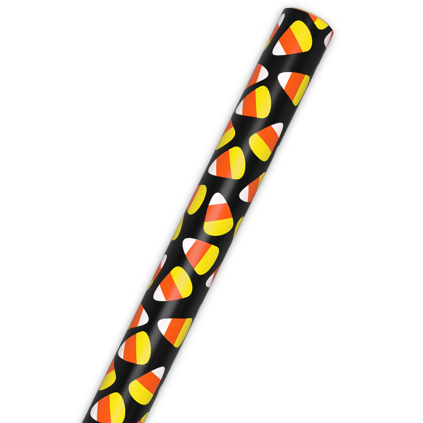 Candy Corn on Black Halloween Wrapping Paper Roll, 20 sq. ft., , large image number 5