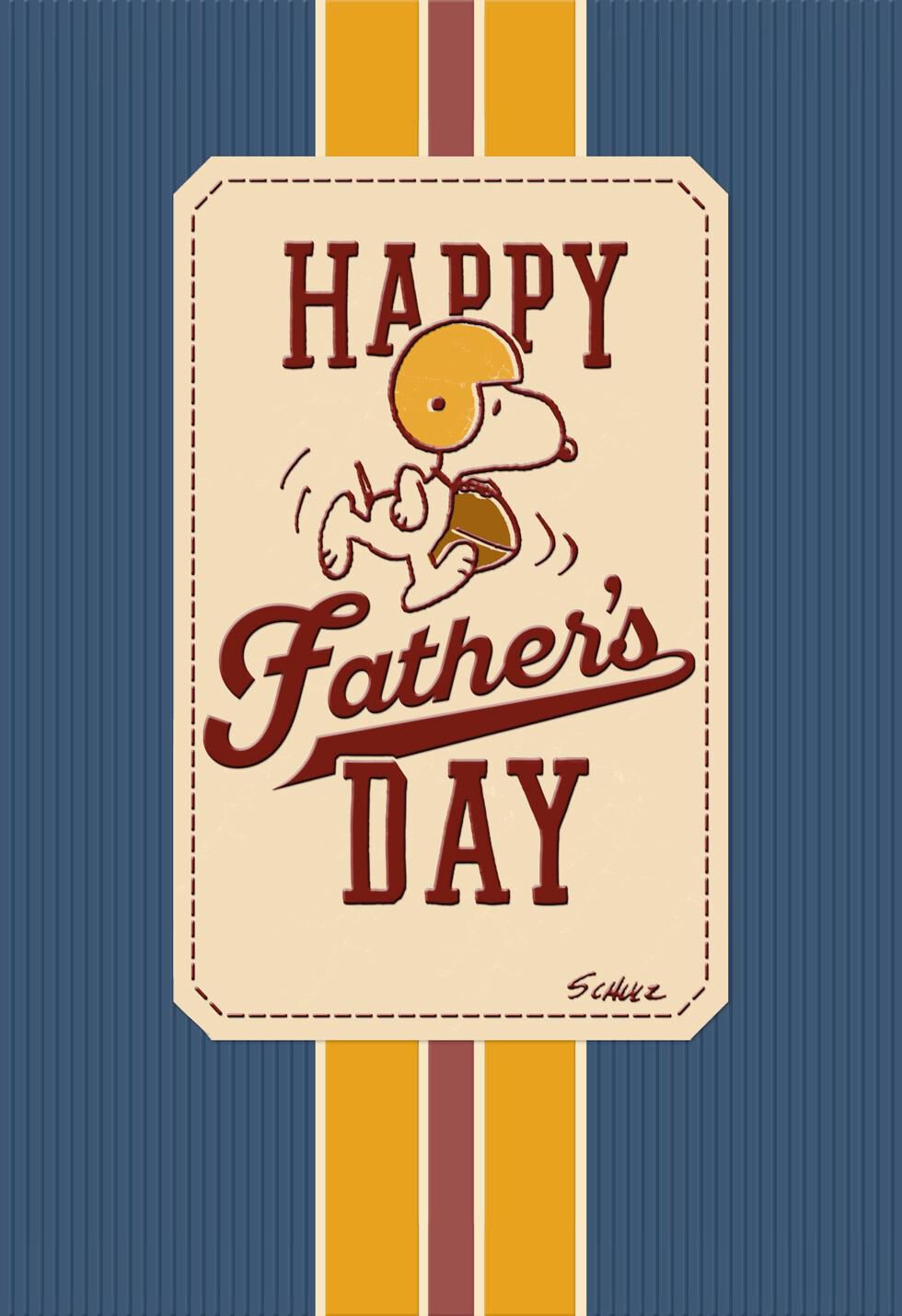 Peanuts® Snoopy Football Father's Day Card