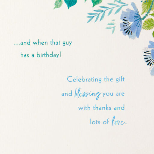 You're a Gift Religious Birthday Card for Son-in-Law, 