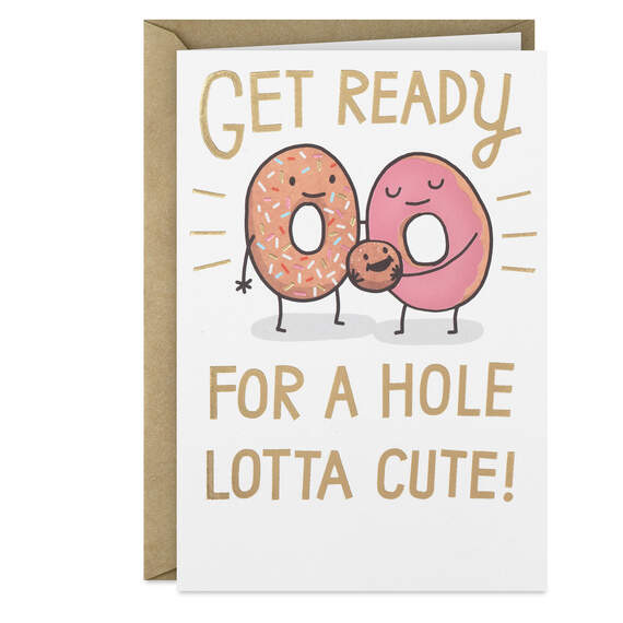 A Hole Lotta Cute New Baby Card, , large image number 1
