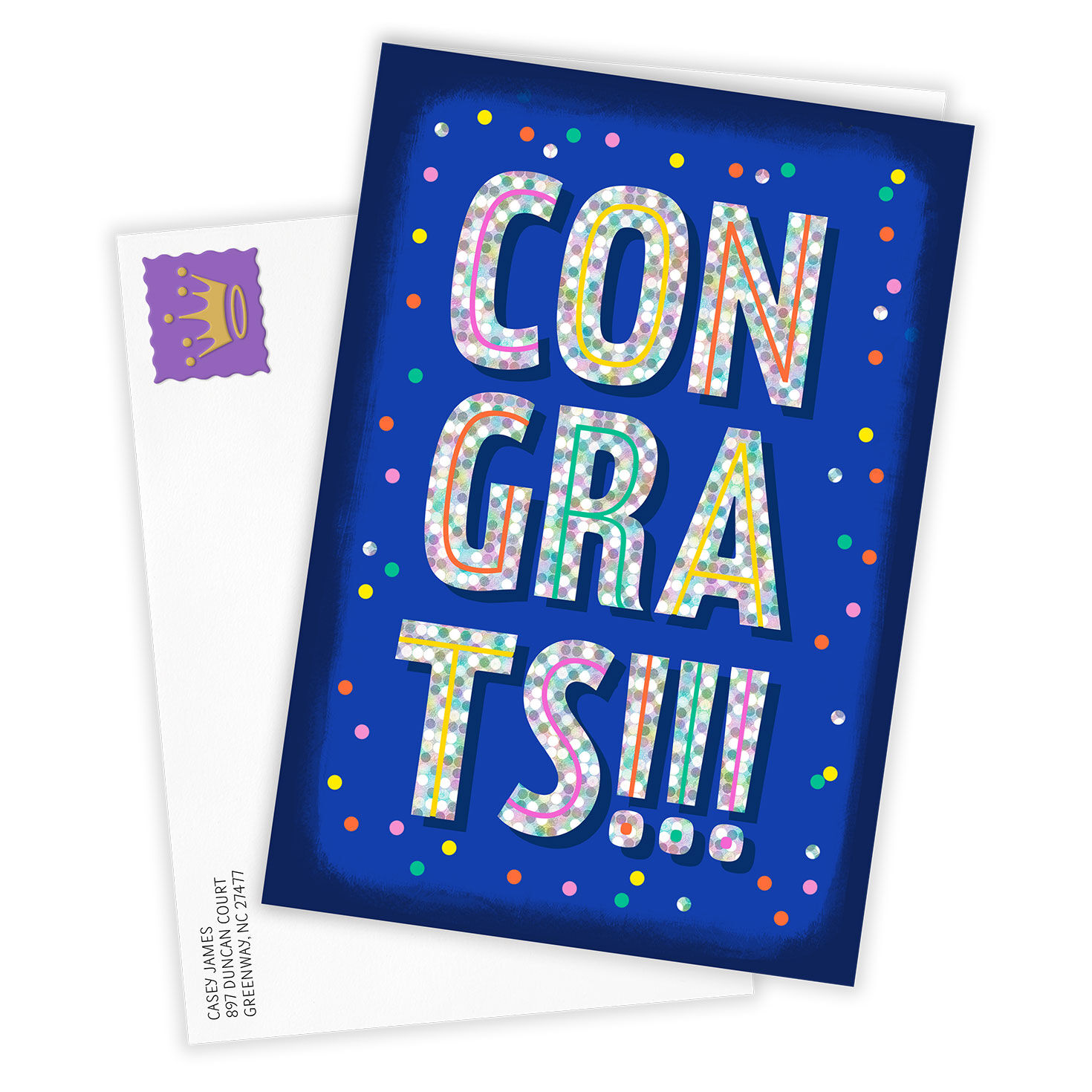 How Exciting! Custom Congratulations Card, , large image number 2