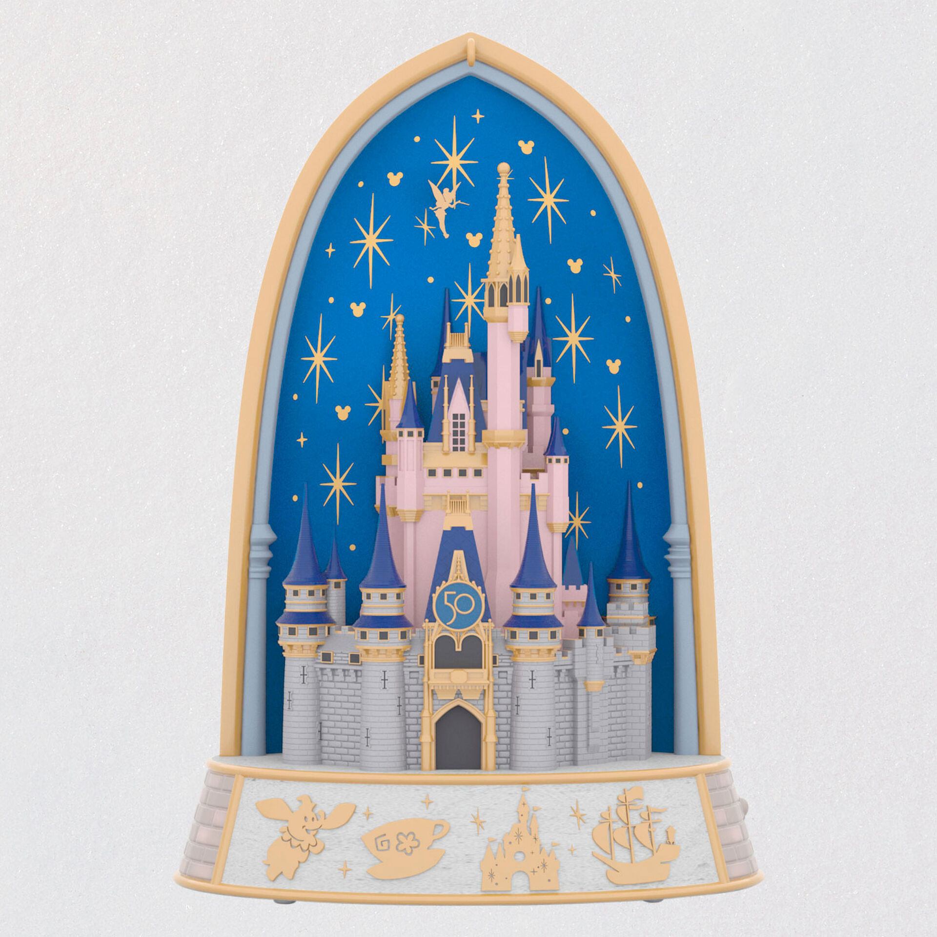 Walt Disney World The World's Most Magical Celebration 50th Anniversary  Musical Ornament With Light