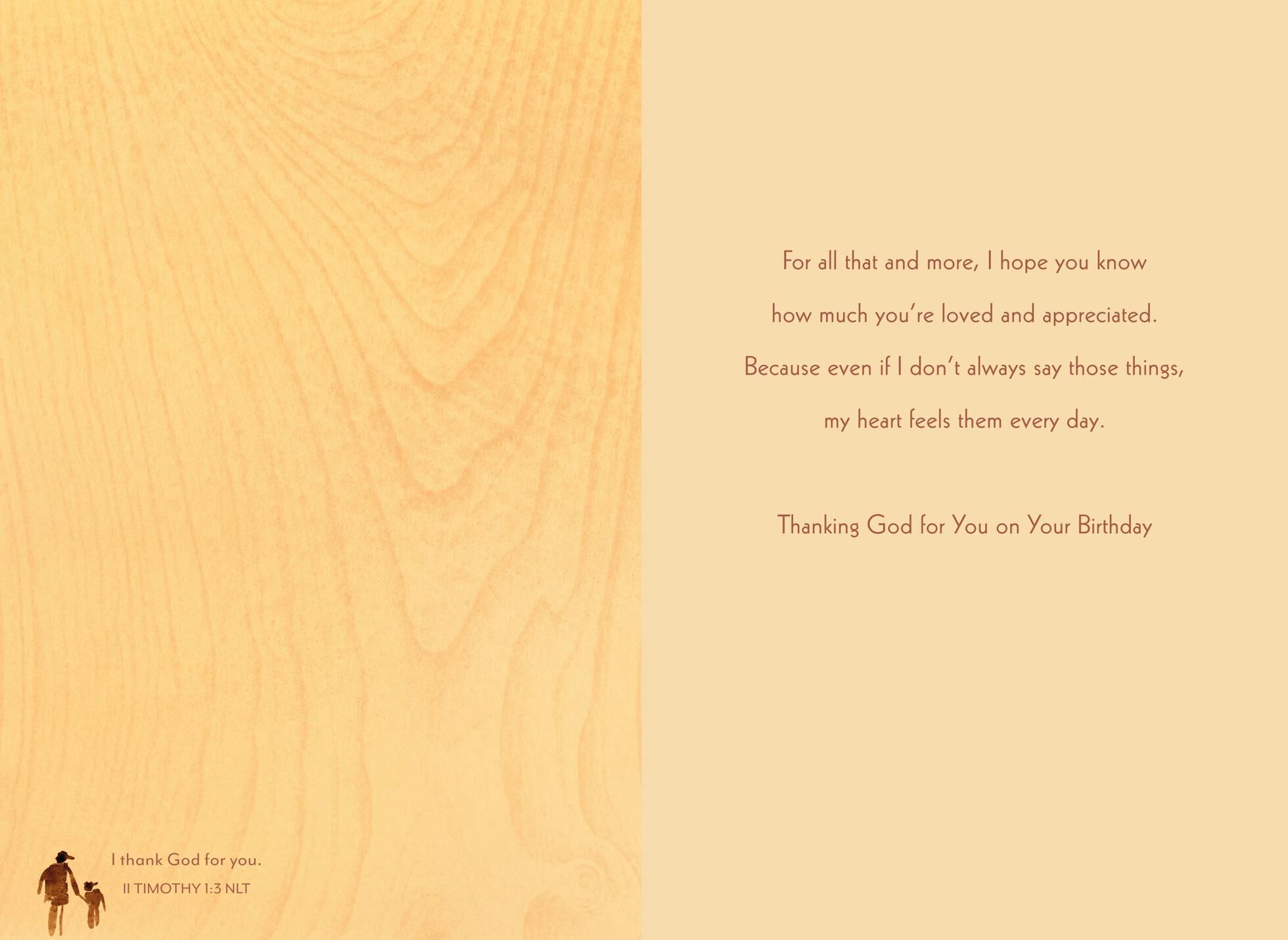 Hunters in Field Religious Birthday Card for Dad