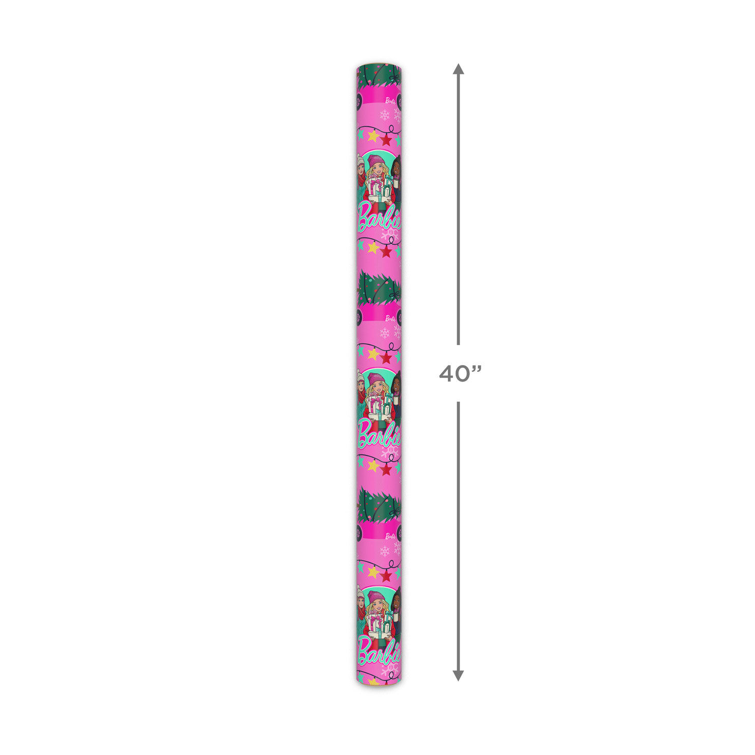 Barbie and Friends Christmas Wrapping Paper Roll measurement image number 5