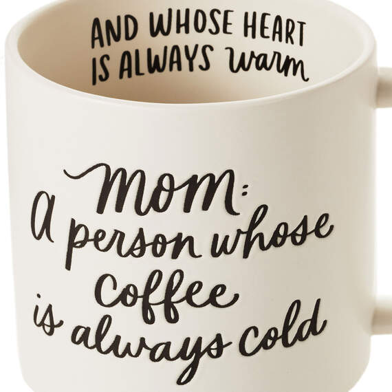 Mom Cold Coffee Warm Heart Funny Mug, 16 oz., , large image number 3