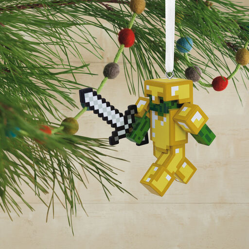 Minecraft Zombie With Sword and Armor Hallmark Ornament, 