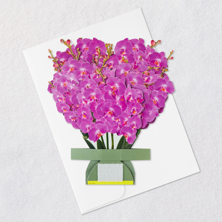 Build-a-Bouquet Fuchsia Orchids Pop-Up Paper Flowers, Fuchsia Orchids, large image number 8