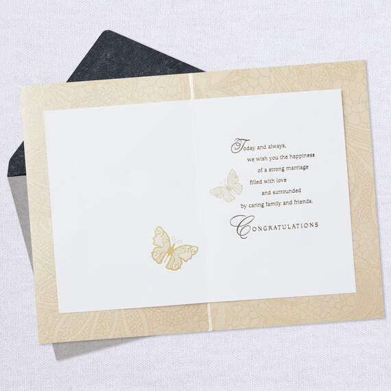 Circle of Love Butterflies Wedding Card From Us, , large image number 3