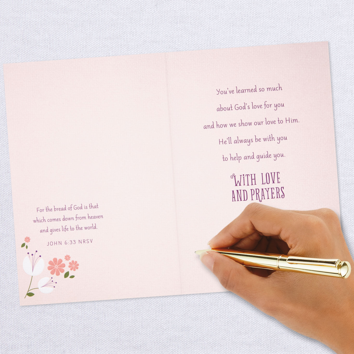 God Will Always Be With You Religious First Communion Card for Granddaughter for only USD 4.99 | Hallmark