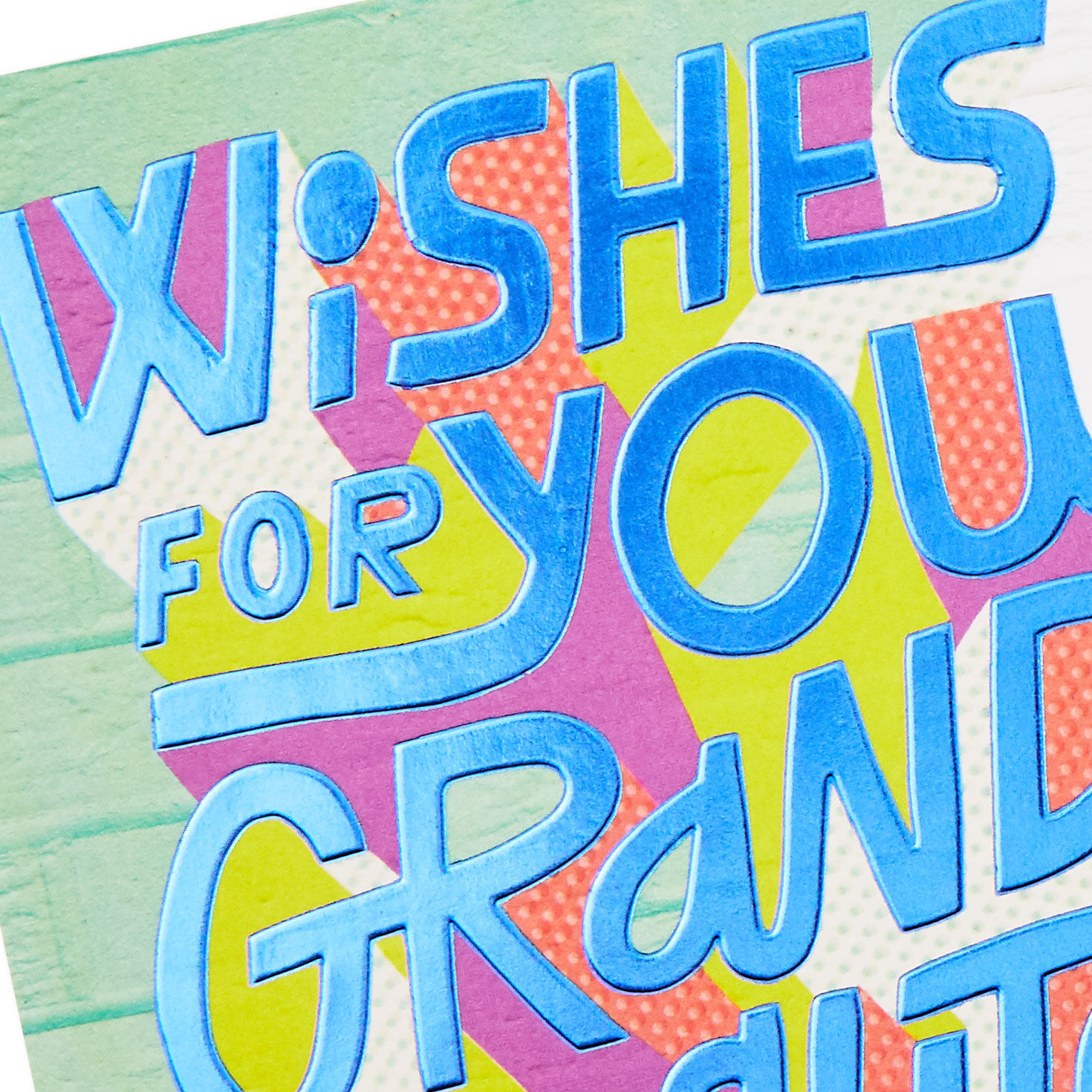 Collage Lettering Birthday Card for Granddaughter Card Front Detail image number 5