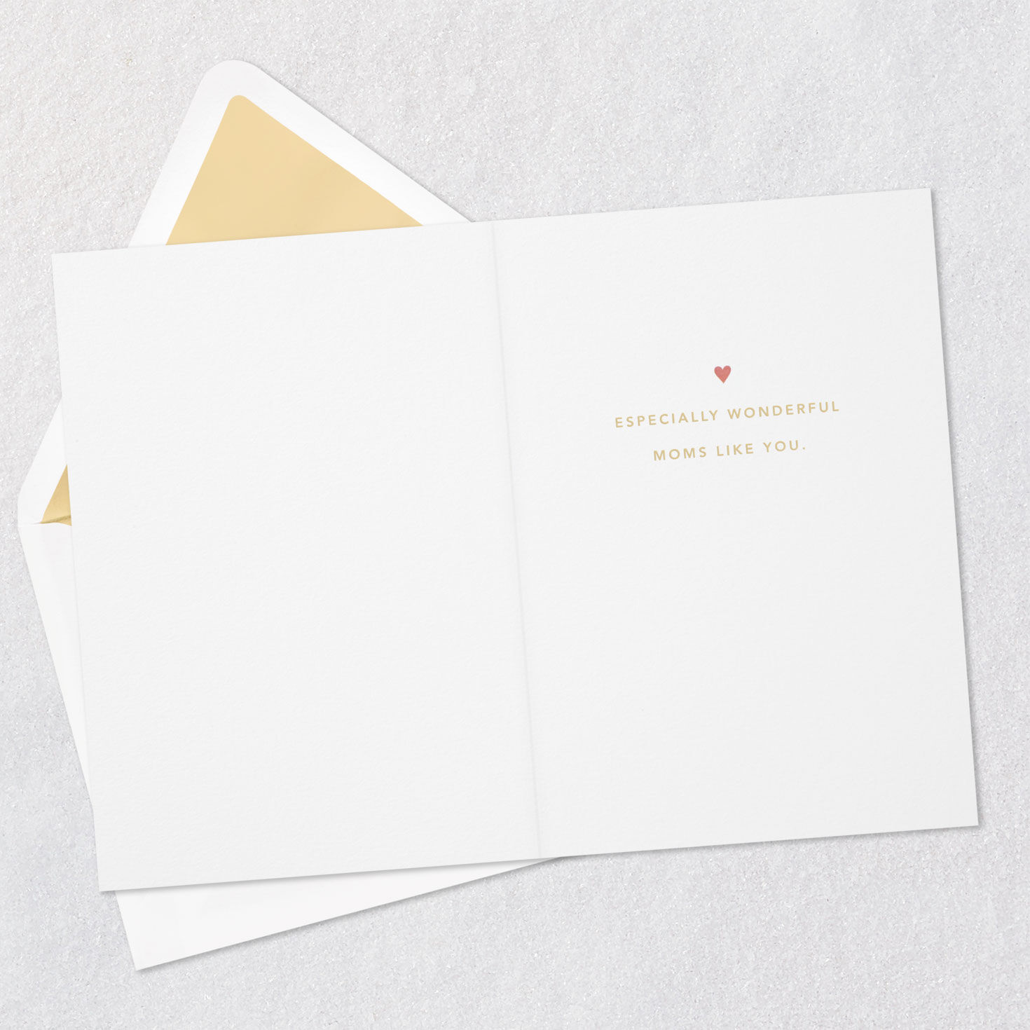 Pink Quilled Heart Mother's Day Card Open card with envelope image number 3