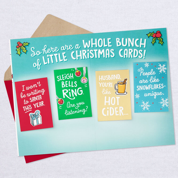 Love You in So Many Ways Christmas Card for Husband With Mini Cards - Greeting Cards | Hallmark love-you-in-so-many-ways-christmas-card-for-husband-with-mini-cards-greeting-cards-hallmark