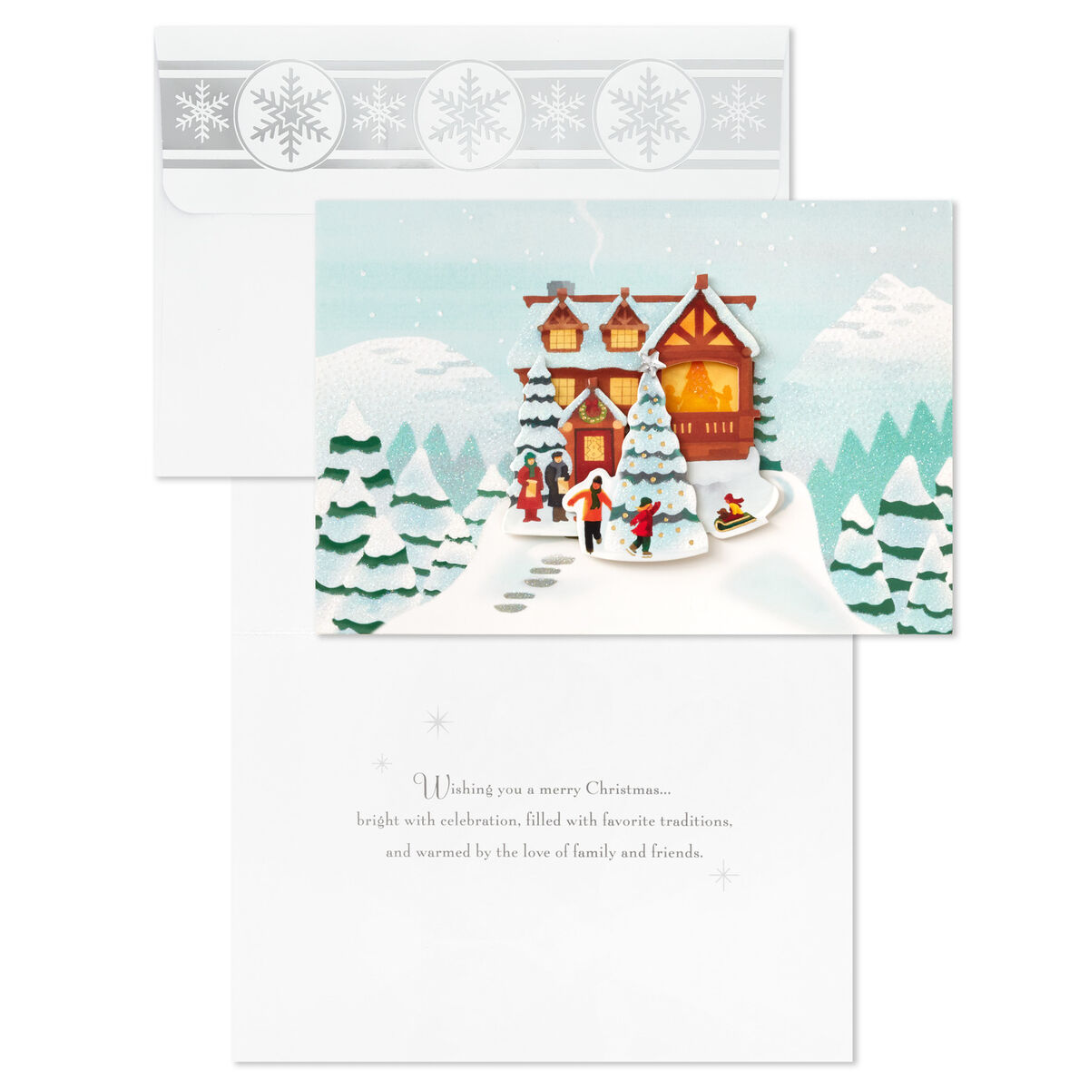 Christmas Cabin Keepsake Ornament Inspired Christmas Cards ...