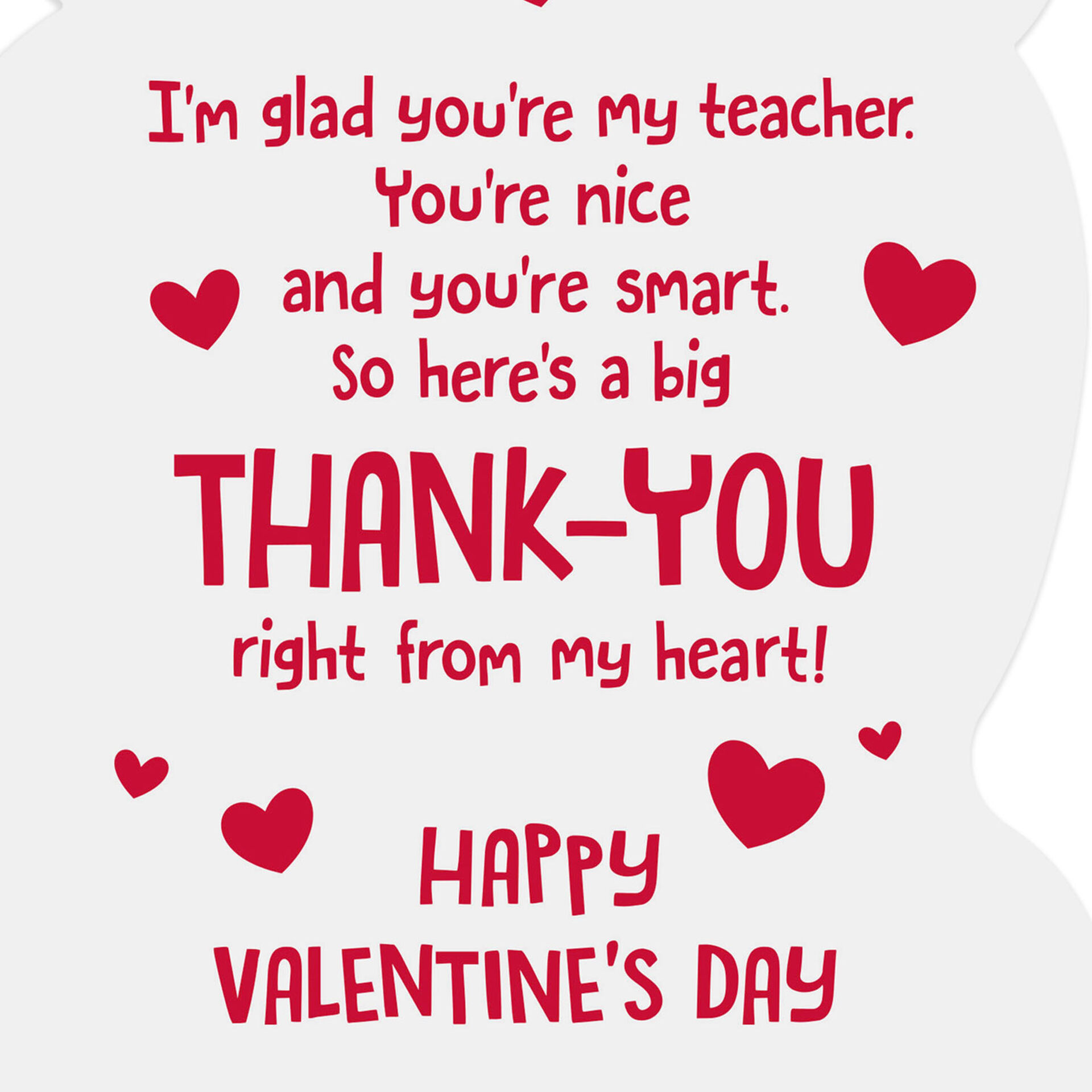 1 Teacher Valentine's Day Card With Sticker Greeting Cards Hallmark