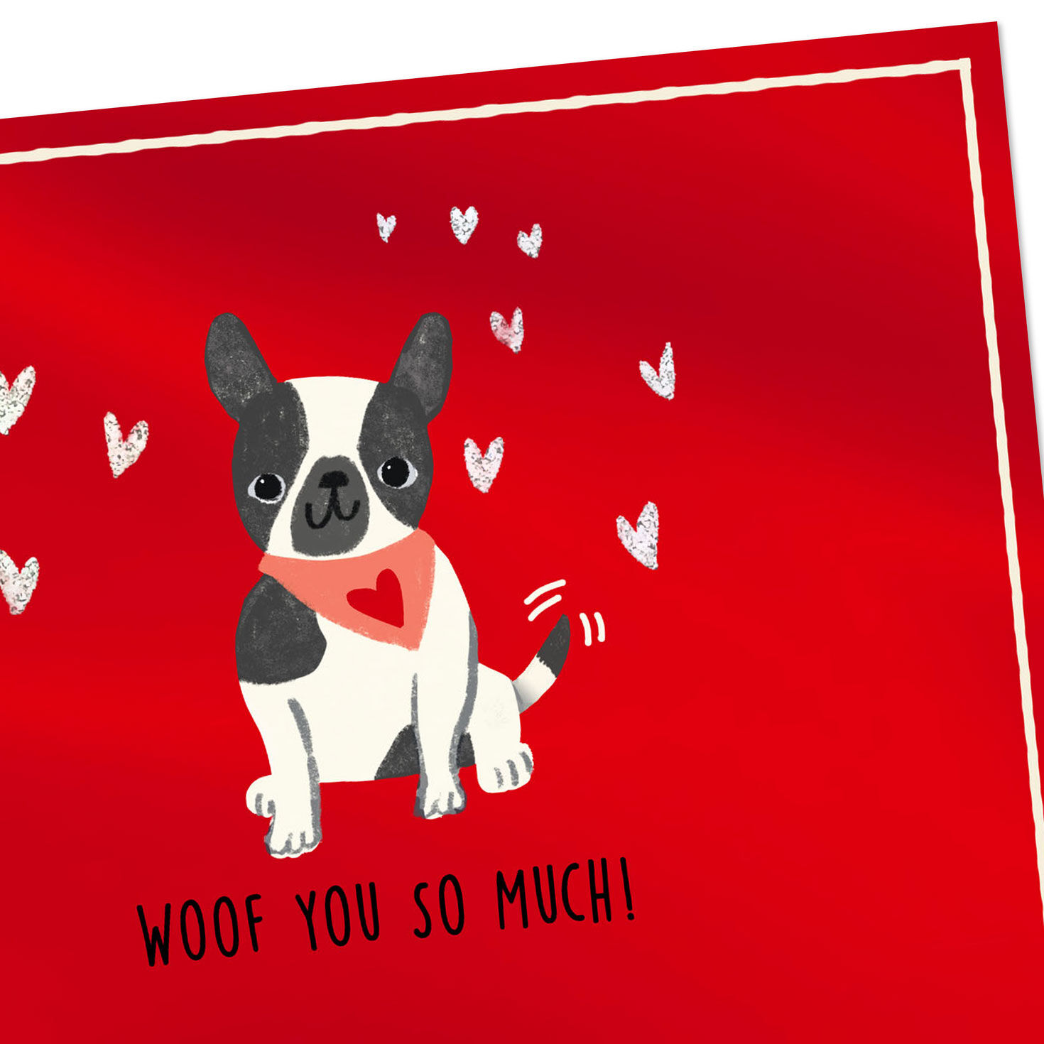 Woof You So Much Valentine's Day Card From the Dog, , large image number 4