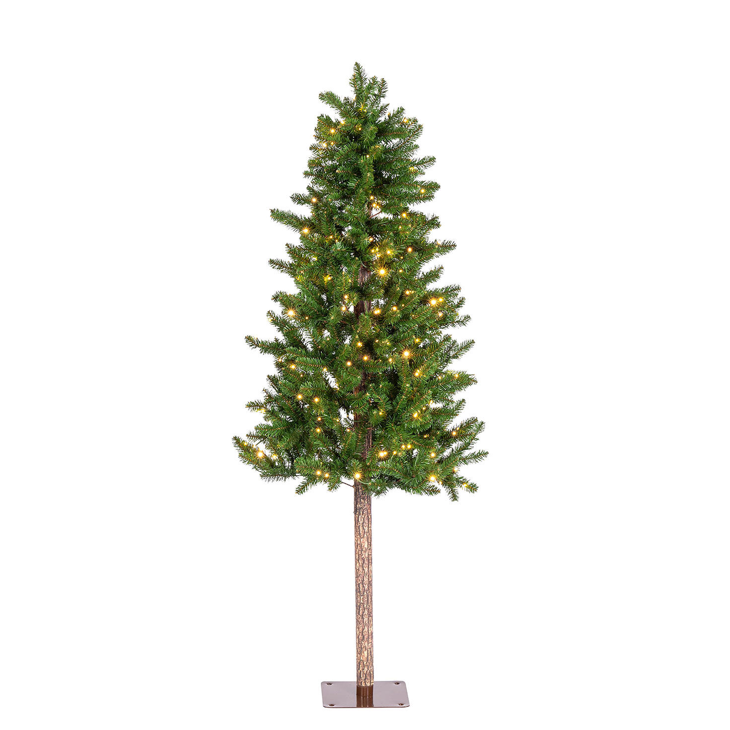 6 ft Pre-Lit Alpine Christmas Tree with 250 Color-Changing LED Lights and 439 Tips