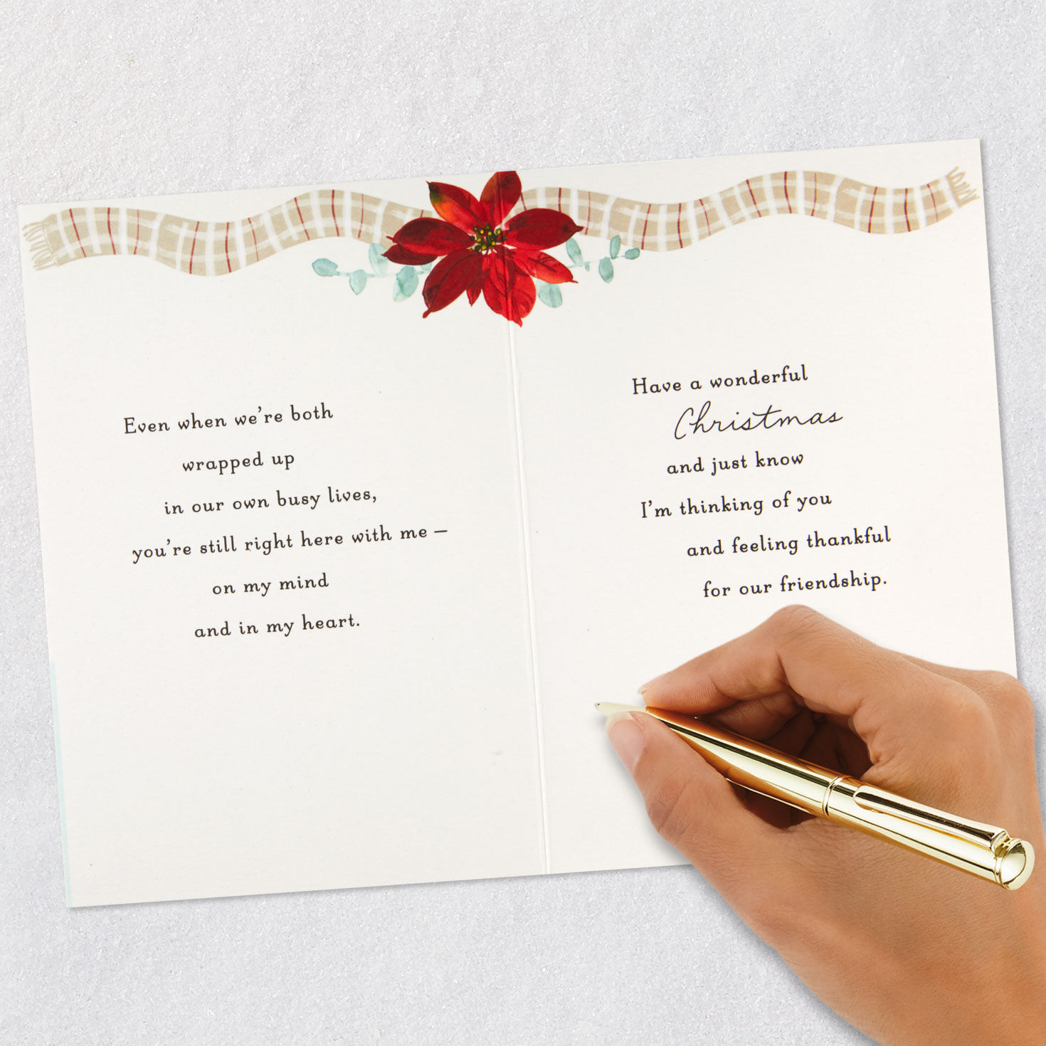 Thankful for Our Friendship Christmas Card for Friend, , large image number 7