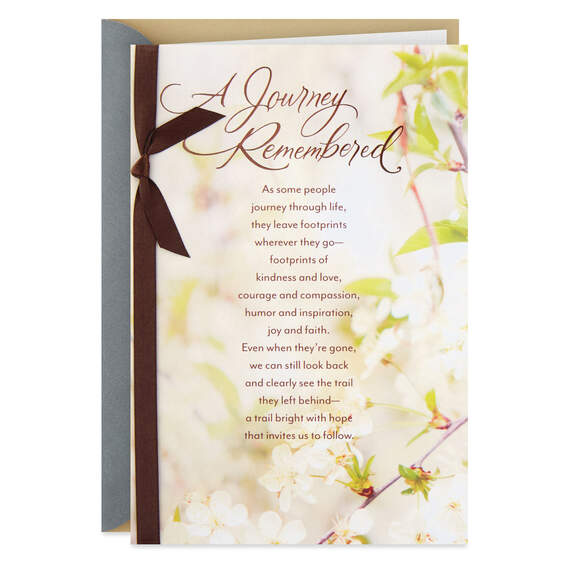 A Journey Remembered Religious Sympathy Card