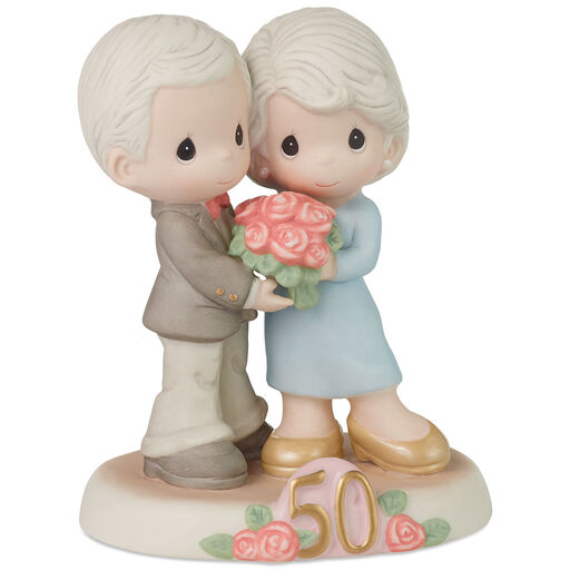 Precious Moments Fifty Golden Years Together Figurine, 5.1", 