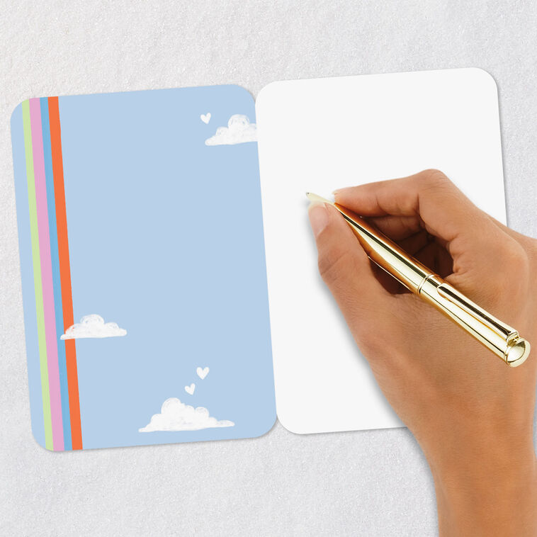 Watering Can With Rainbow Blank Card Signing card image number 5