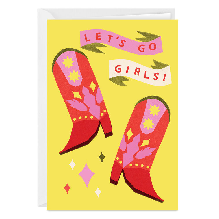 Let's Go Cowgirls Custom Card