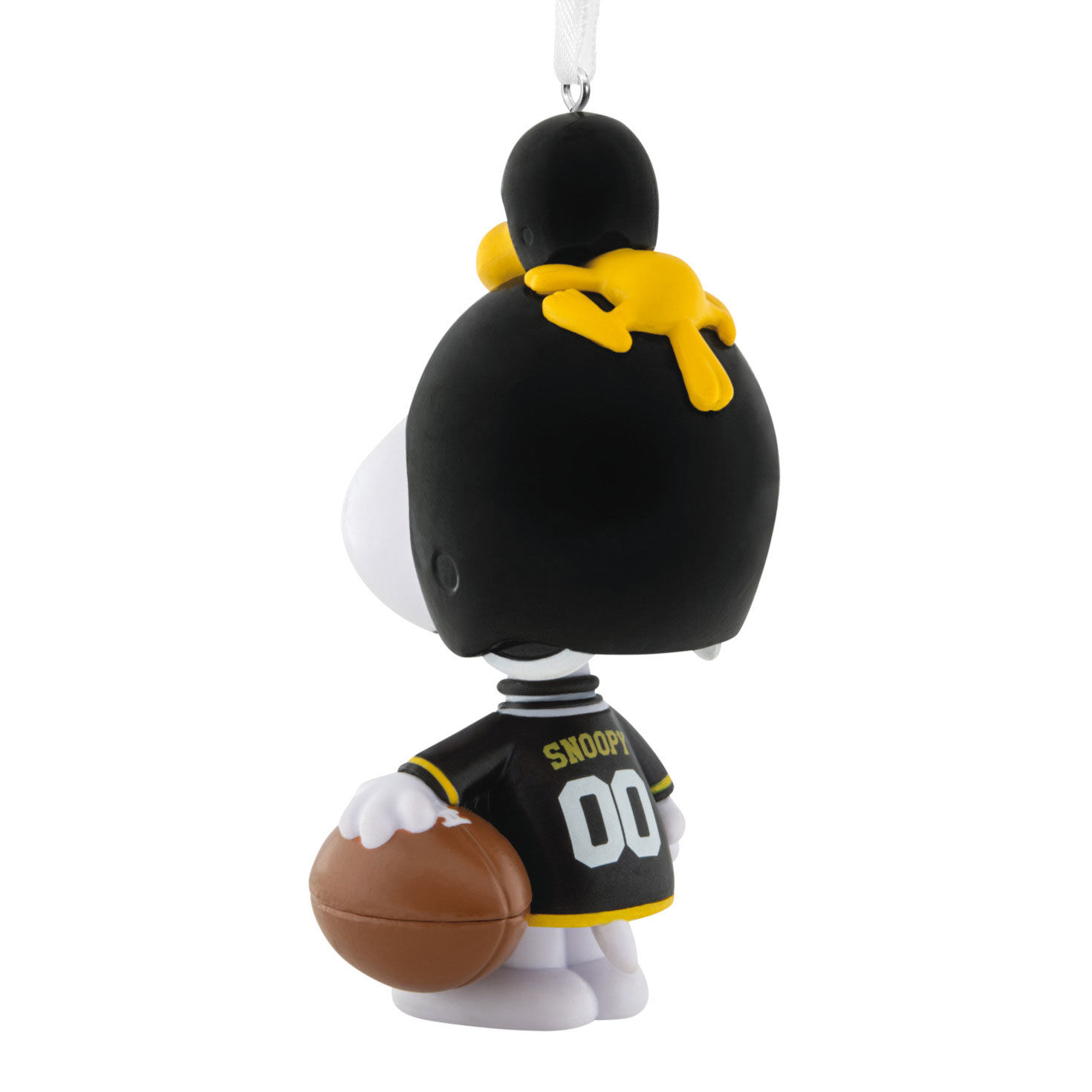 Snoopy Pittsburgh Steelers Christmas Ornament back image number 6