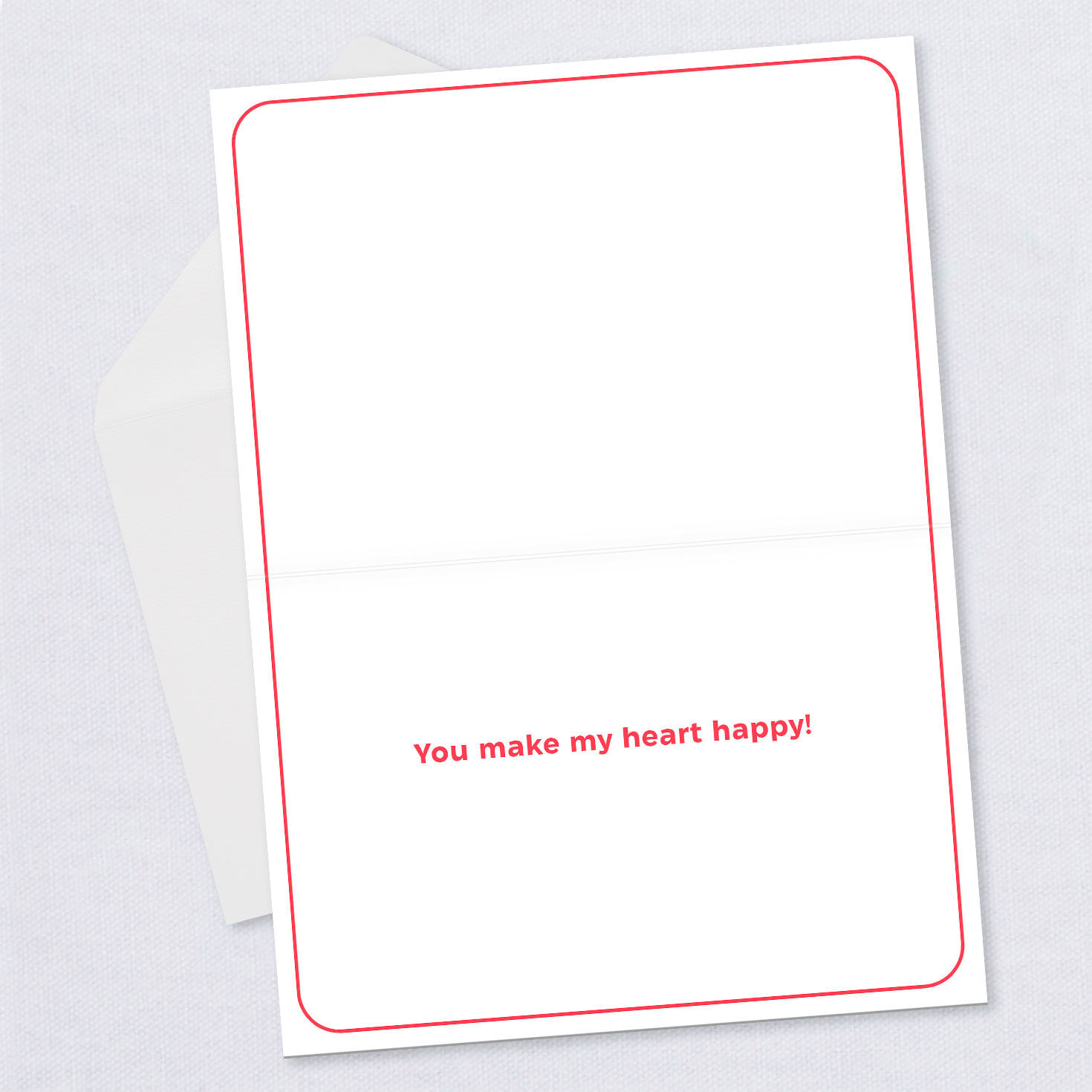 Personalized Peanuts&reg; Snoopy and Hearts Love Photo Card, , large image number 2