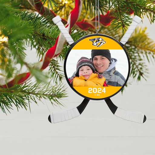 NHL Hockey Personalized Photo Ornament, Nashville Predators®, 