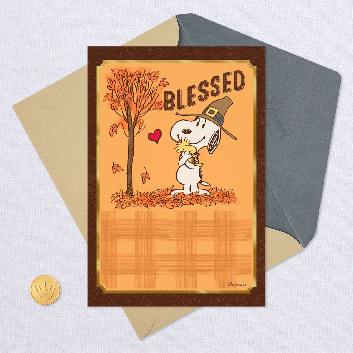 Peanuts® Snoopy Blessed to Have You Religious Thanksgiving Card