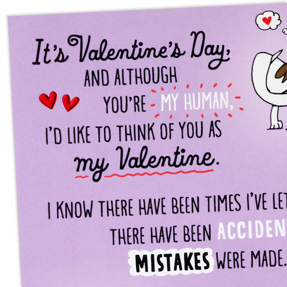 You're My Human Funny Valentine's Day Card From the Dog, , large image number 6