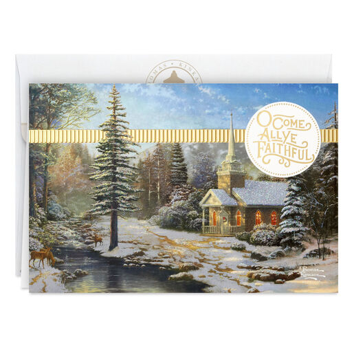 Thomas Kinkade Country Church Religious Boxed Christmas Cards, Pack of 16, 