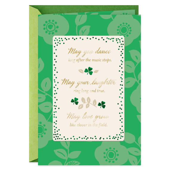 May You Dance, Laugh and Love St. Patrick's Day Card, , large image number 1