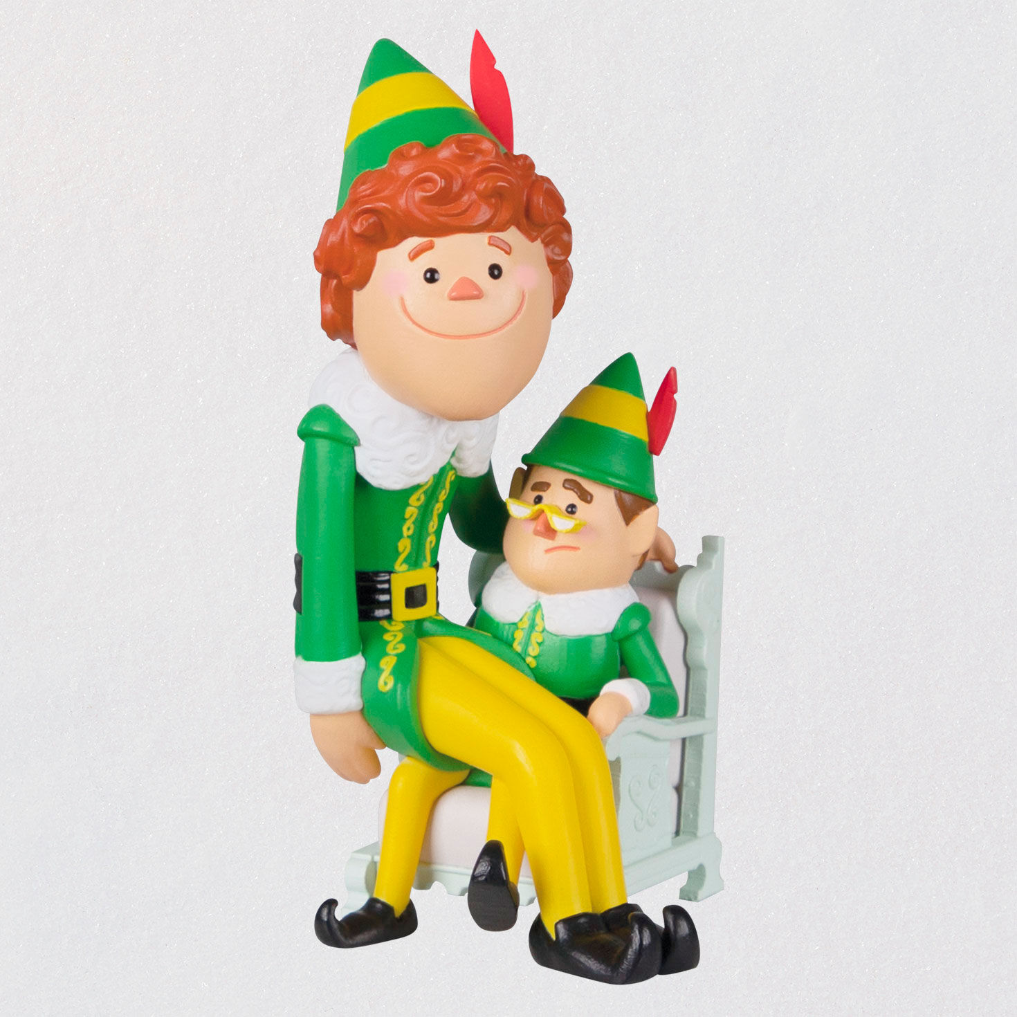 ELF BUDDY THE ELF SANTA'S COMING I KNOW HIM METAL CHRISTMAS ORNAMENT NEW A23748 