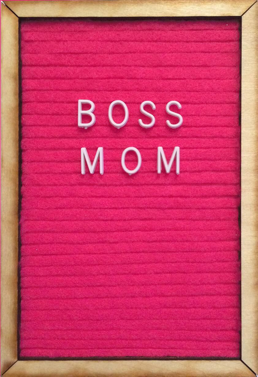 Boss Mom Letter Board Mother's Day Card