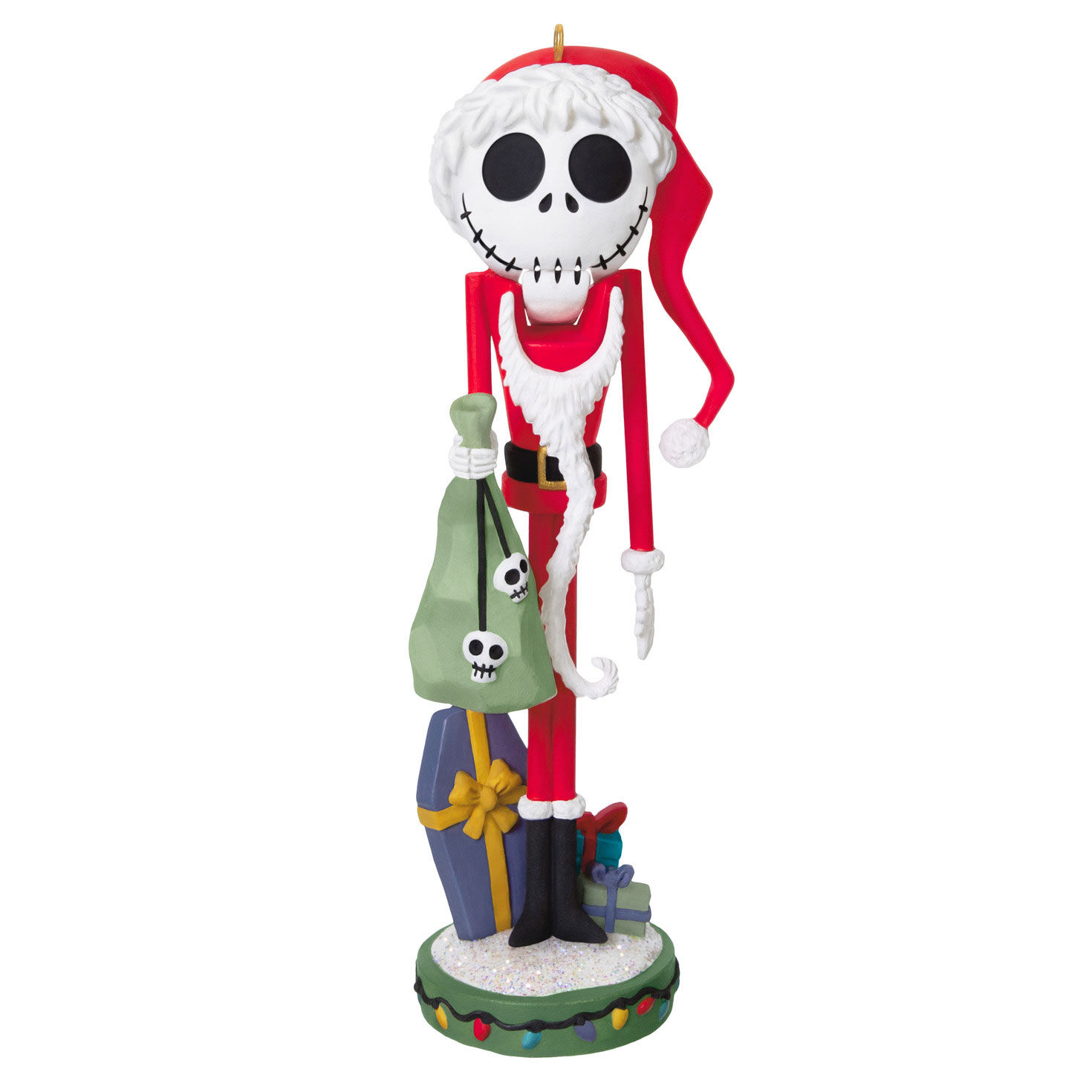Disney Tim Burton's The Nightmare Before Christmas Santa Jack Skellington Nutcracker Ornament