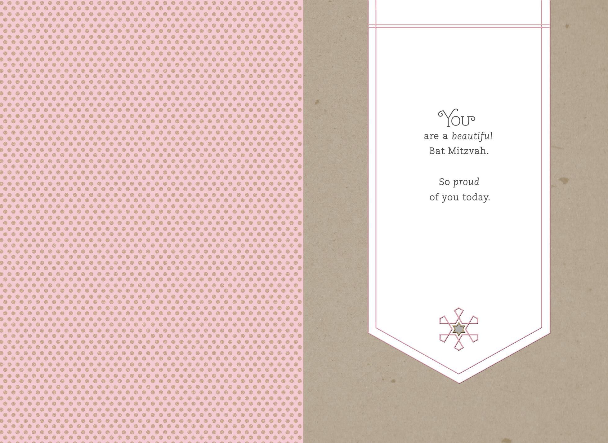 So Proud of You Bat Mitzvah Card