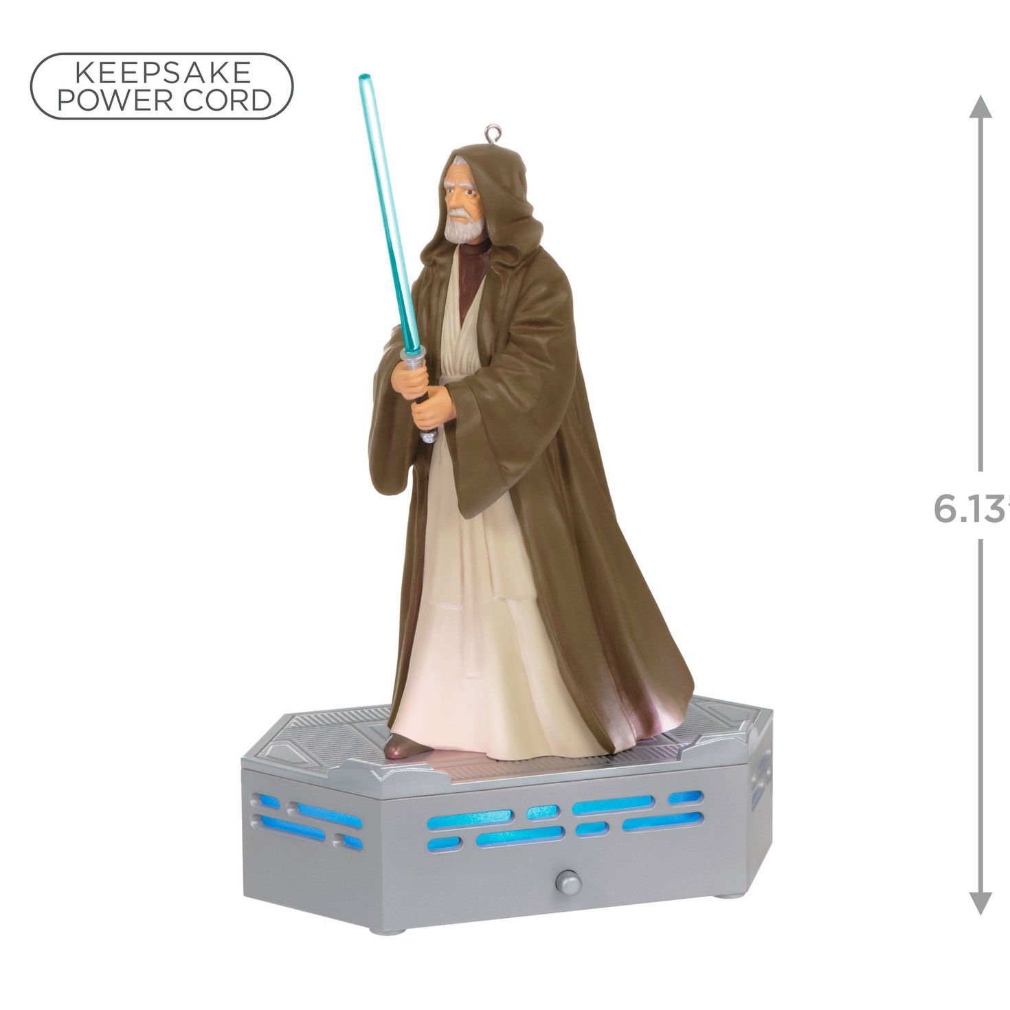 Star Wars: A New Hope&trade; Collection Obi-Wan Kenobi&trade; Ornament With Light and Sound, , large image number 3
