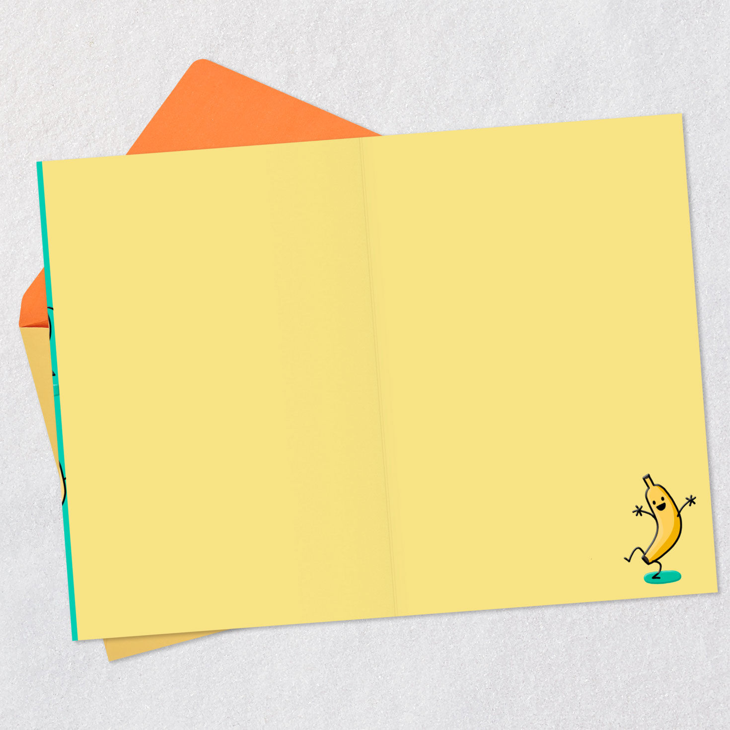 Dancing Bananas Funny Blank Card Open card with envelope image number 2