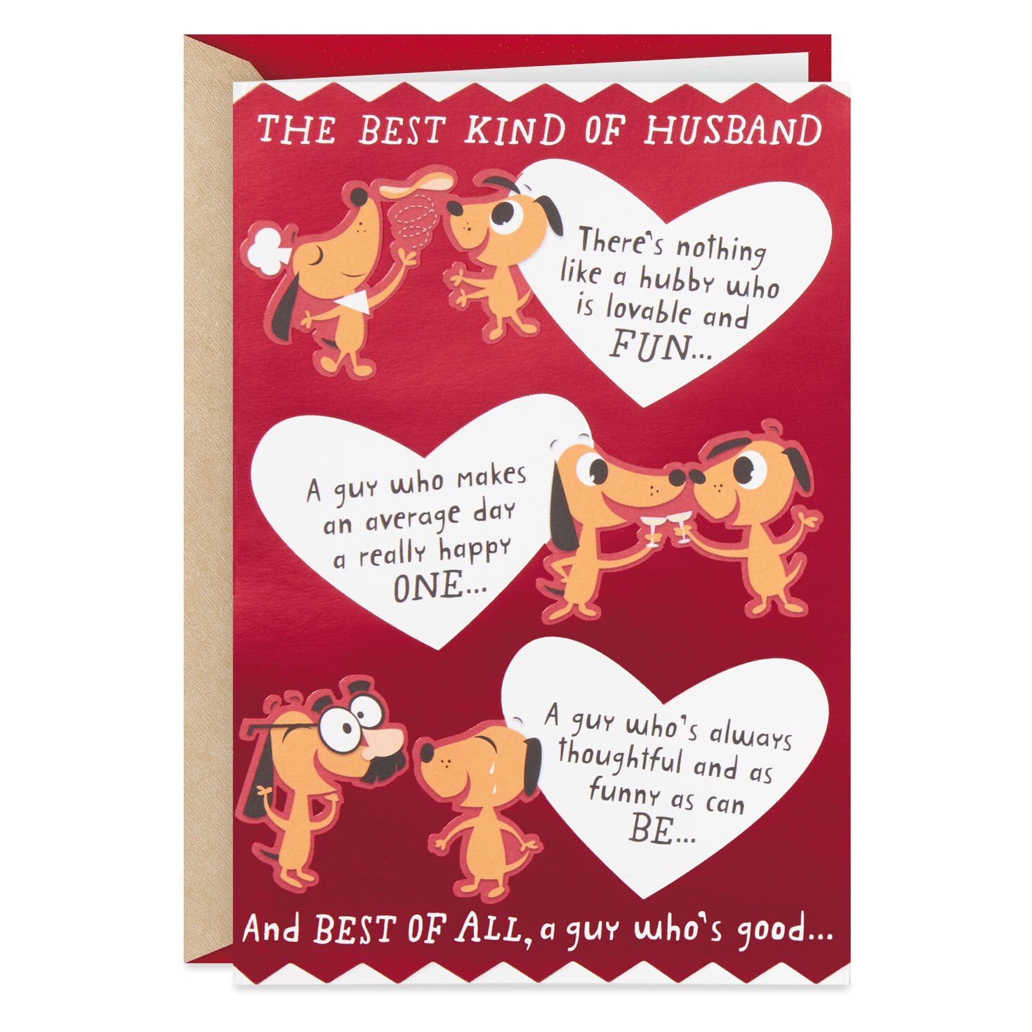 Cute Die-Cut Moving Design Valentine Card for Husband from Hallmark 