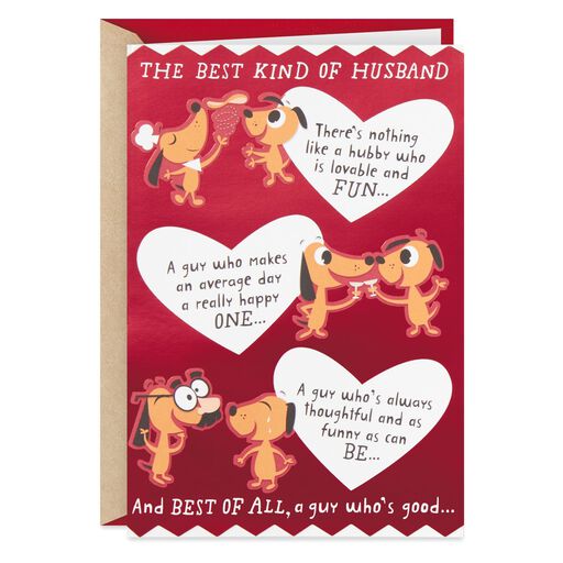 You're the Best Kind of Husband Funny Pop-Up Valentine's Day Card, 