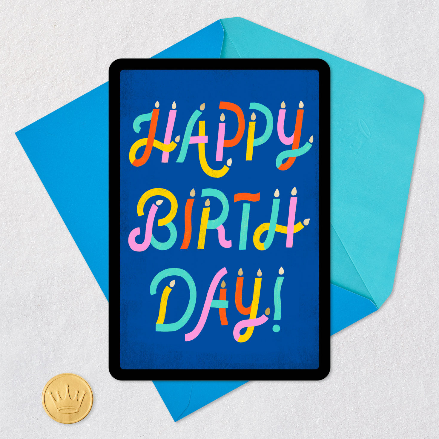 All the Wishes Colorful Candles Venmo Birthday Card, , large image number 7