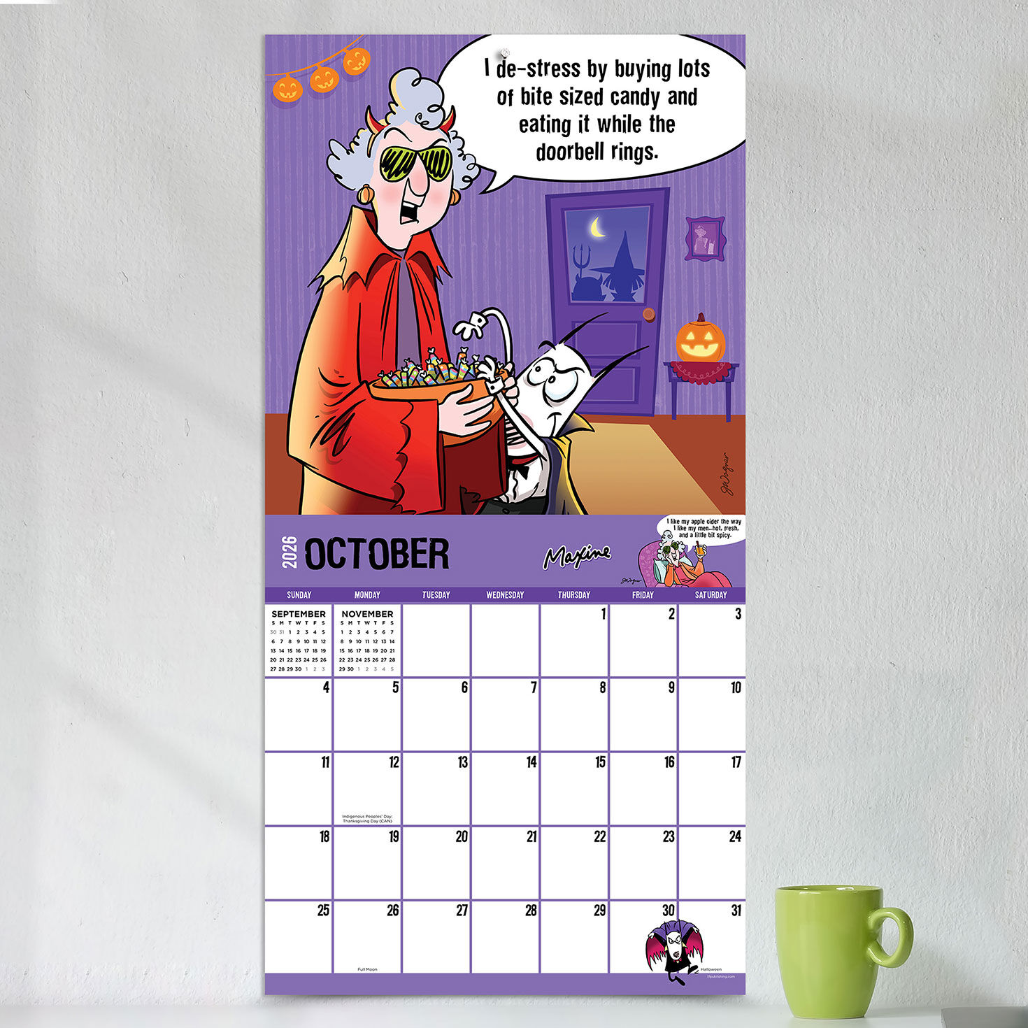 Time Factory Hallmark Maxine Crab for All Seasons Funny 2026 Wall Calendar for only USD 16.99 | Hallmark