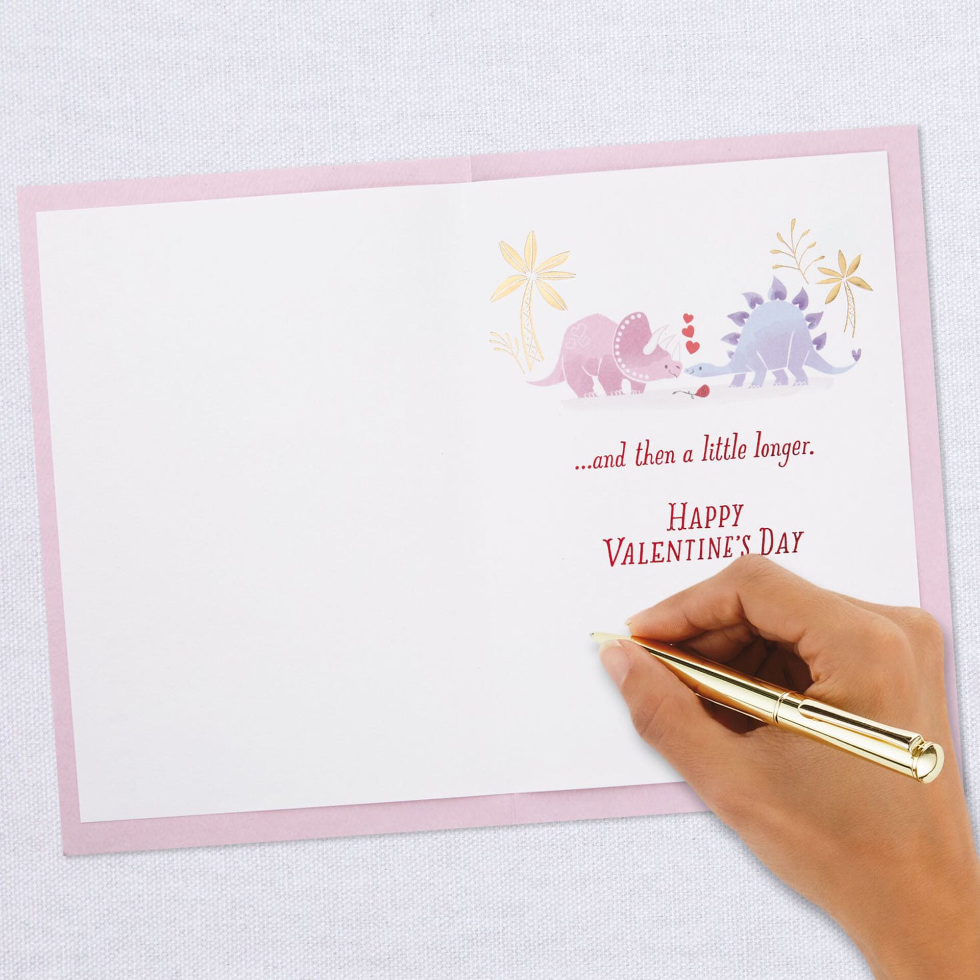 love you until the end of time valentine's day card for