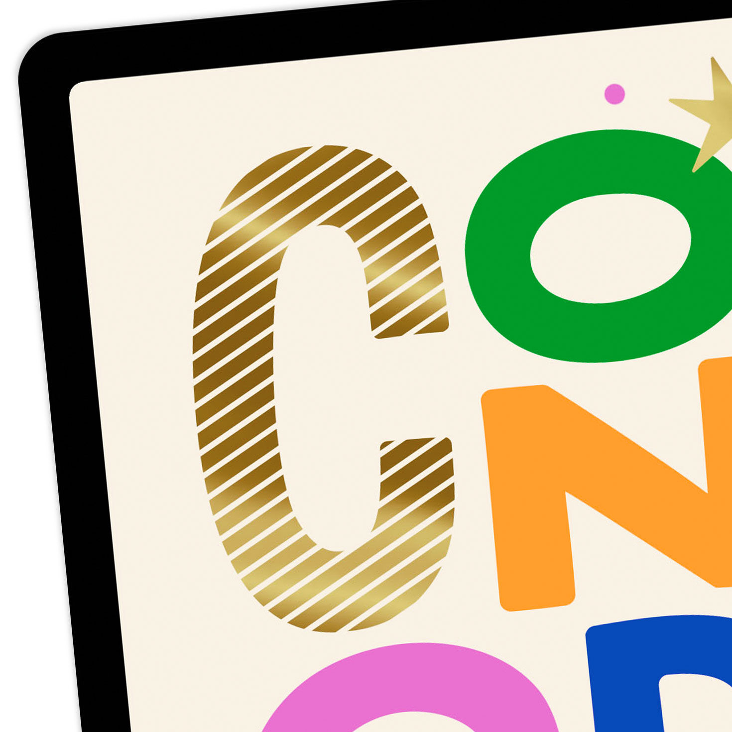 Colorful Congrats Venmo Congratulations Card, , large image number 4