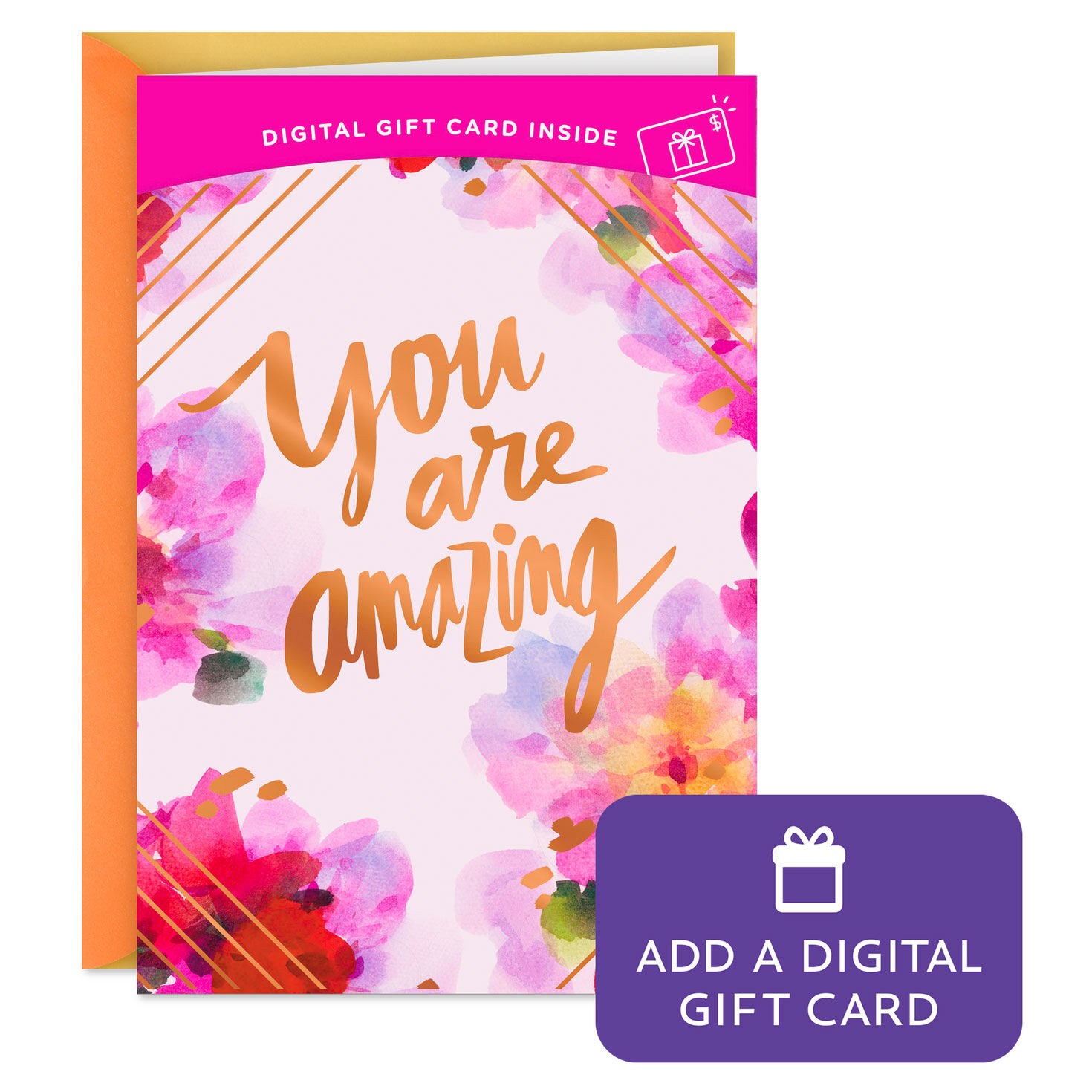 You Are Amazing Watercolor Flowers Gift Card Greeting Birthday Card for only USD 4.99 | Hallmark