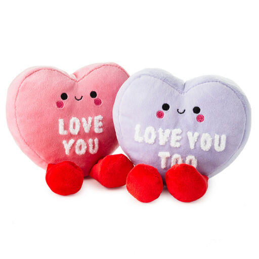 Better Together Conversation Hearts Magnetic Plush, 4.75", 
