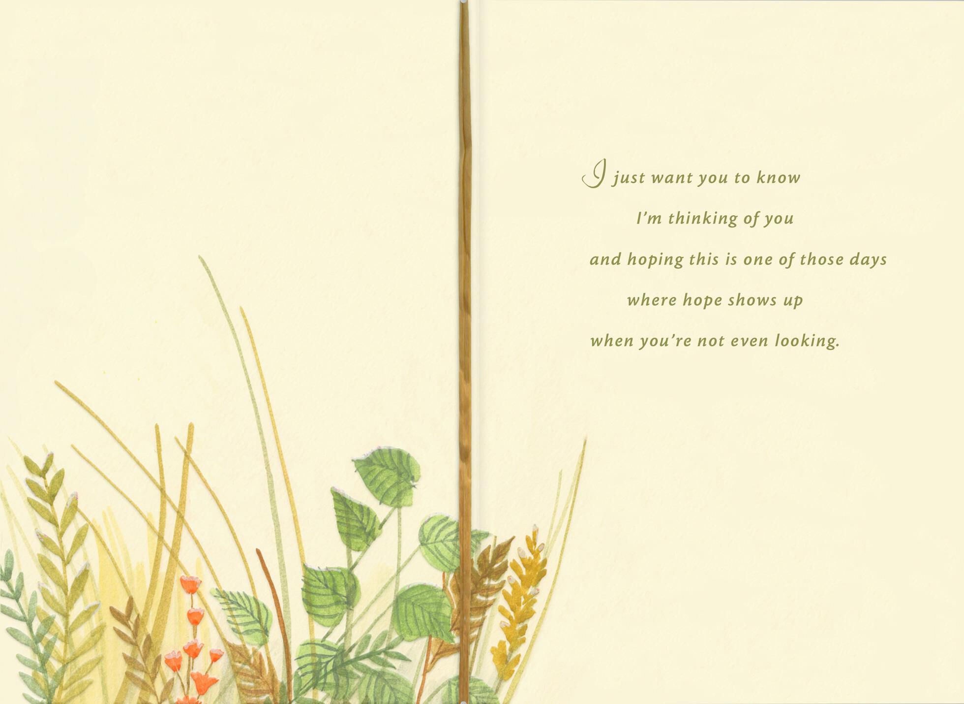 Grasshopper in a Field of Flowers Encouragement Card
