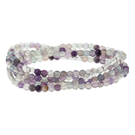 Fluorite Stone of Brilliance Beaded Wrap Jewelry, 