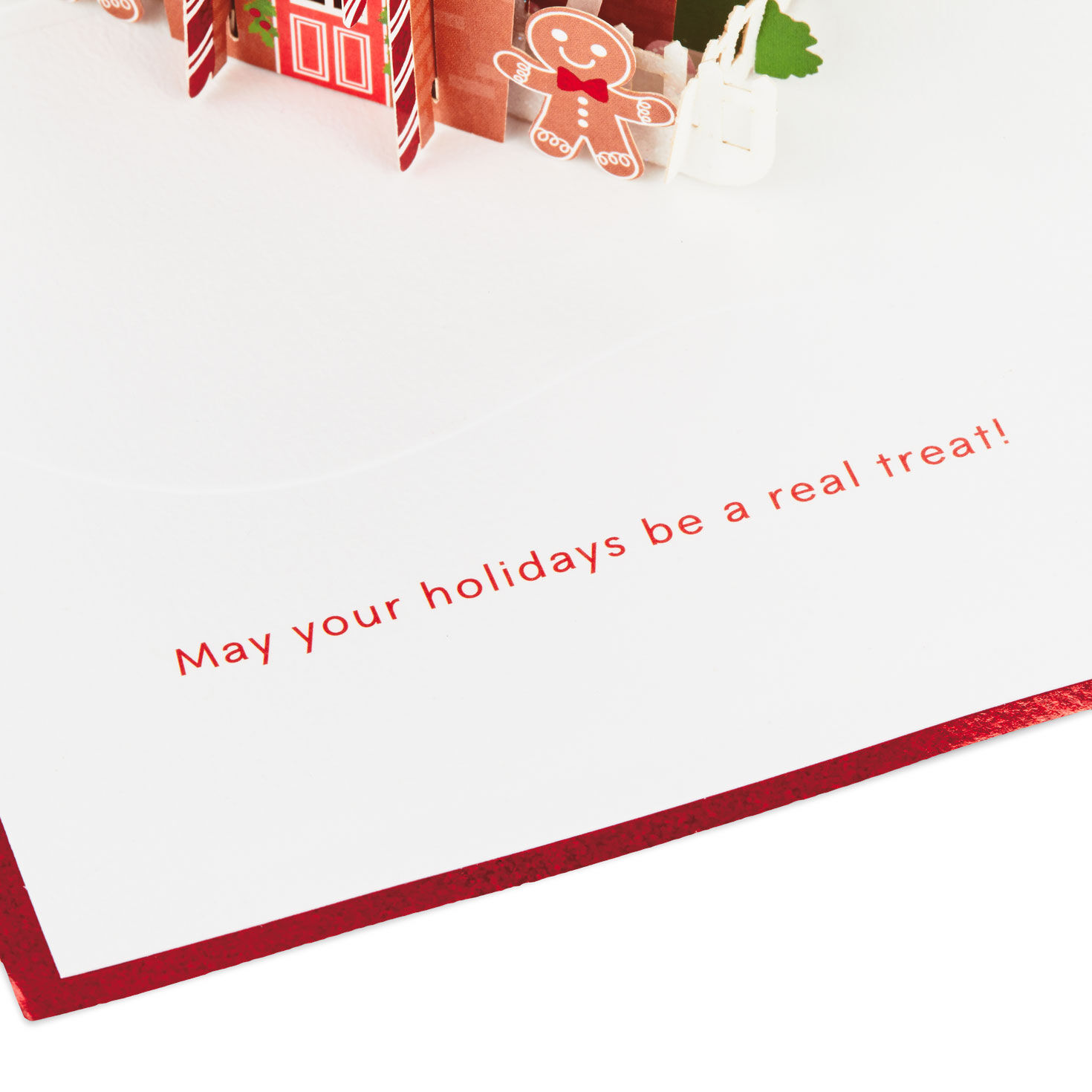 Gingerbread House Pop-Up Christmas Card Sentiment image number 3