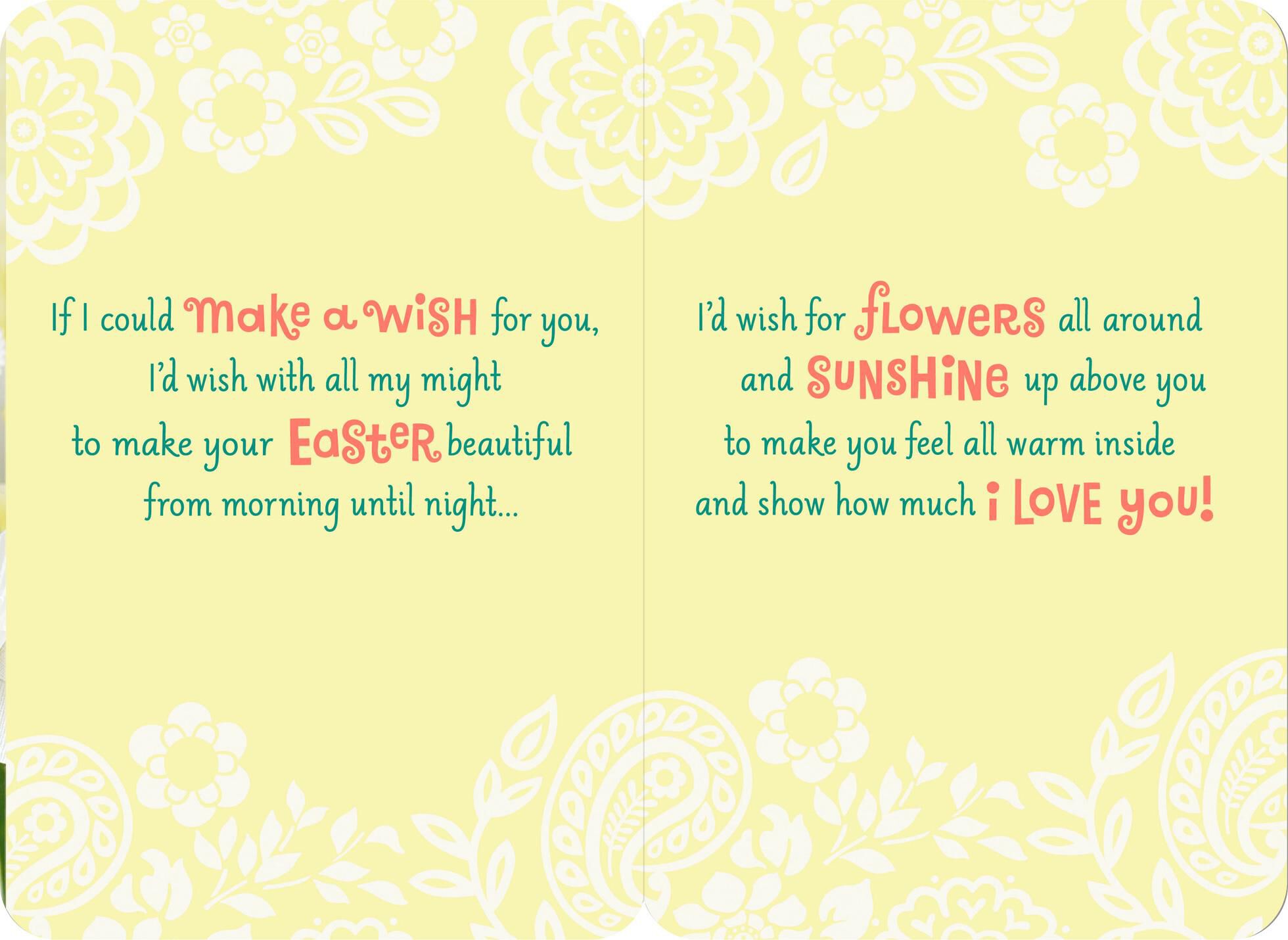 Paper Daffodils Easter Card for Great-Grandma